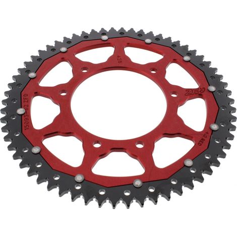 Corona posteriore ZF Dual ZFD-15097-62-RED, 428/62z rossa per Aprilia / FBMondal / Malaguti / Zundapp