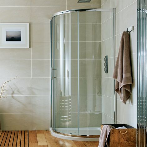 Orbit A6 1-Door Quadrant Shower Enclosure 800mm x 800mm - 6mm Glass (1/3)
