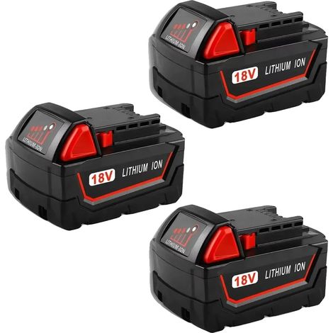 Batteria per elettroutensili, capacità 6000 mAh, ricarica rapida, 9000 mAh 3 pezzi (1/2)