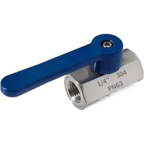 Vanne à boisseau sphérique mini en acier inoxydable 304 avec (1/4)
