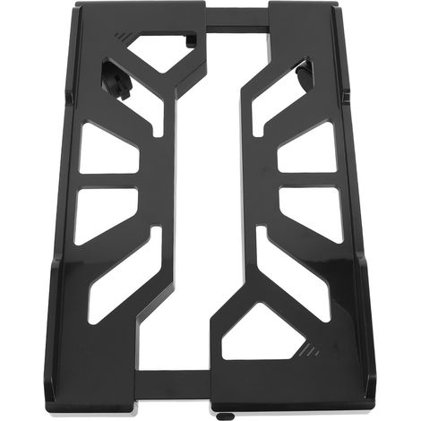 Support tour PC mobile réglable ABS ventilé avec 4 roulettes à frein 43x20-28x7 cm 32 kg rehausseur de sol pour la plupart des tours (1/5)