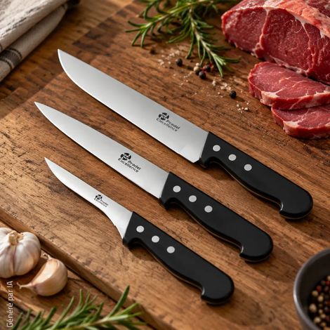 Couteaux de boucher Lot de 3 pièces