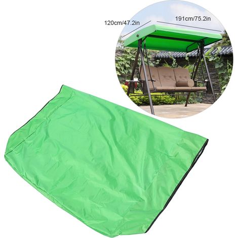 Couverture d'auvent pivotante, vert, imperméable, anti-poussière, pour jardin extérieur, cour, accessoire coupe-vent (1/5)