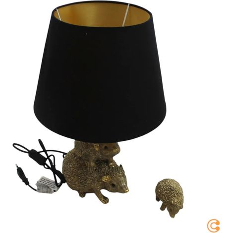 [GEBRAUCHT] B-Ware Kare Tischleuchte Lampe Igel Familie Animal Gold Braun E27 Leuchte Wohnzimmer979 (1/2)