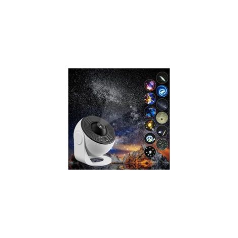 Projecteur Galaxy, 13 en 1, lumière d'étoiles pour planétarium domestique pour chambre à coucher, nébuleuse rotatif à 360°, lampe de nuit ciel étoilé avec 12 constellations du système solaire (1/5)