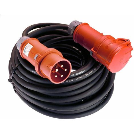 as-Schwabe CEE-Verlängerung 25m 16A IP44, H07RN-F5G2,5, 400V
