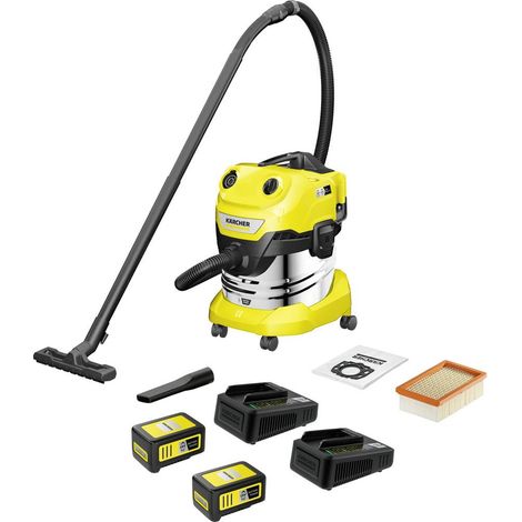 Kärcher WD 4-18 S Aspiratore Giallo e Grigio 20L (1/5)