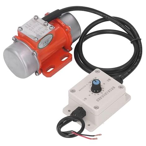 Concrete Vibrator Motor, Electric Vibrating Table 50Hz 4000RPM, Heavy Duty Machine, Adjustable Excitation Force, Aluminum Alloy Housing, Easy Wiring. (DC24V) (1/5)