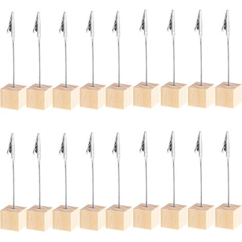 20 pièces de support photo avec pied, cadre photo sur trépied, présentoir de cartes de vœux, support de cartes décoratif pour chambre (1/5)