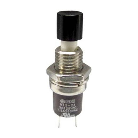 BOUTON POUSSOIR À PRESSION TRU COMPONENTS TC-R13-24B1-05 BK 1587877 250 V/AC 1.5 A 1 X ON/(OFF) À RAPPEL 1 PC(S)