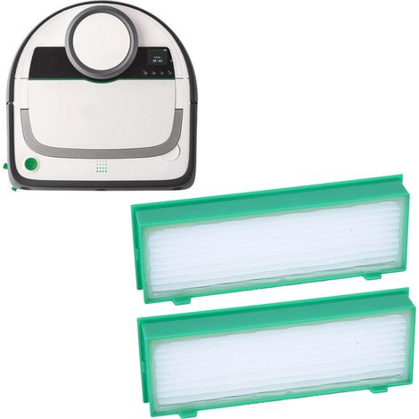 2x Filtres d'aspirateur HEPA, compatible avec Vorwerk Kobold VR200, VR-200, VR300, VR-300 pour robot aspirateur Vorwerk (1/5)