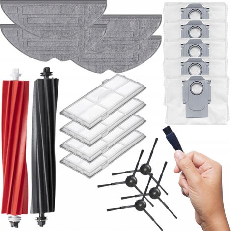 Kit completo para RoboRock S8 S8 Plus: filtros, cepillos, fregonas, bolsas, rodillos y piezas. (1/5)