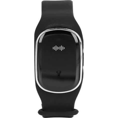 Bracelet anti-moustiques d'extérieur à ultrasons rechargeable par USB, pour enfants et femmes enceintes, noir. (1/5)