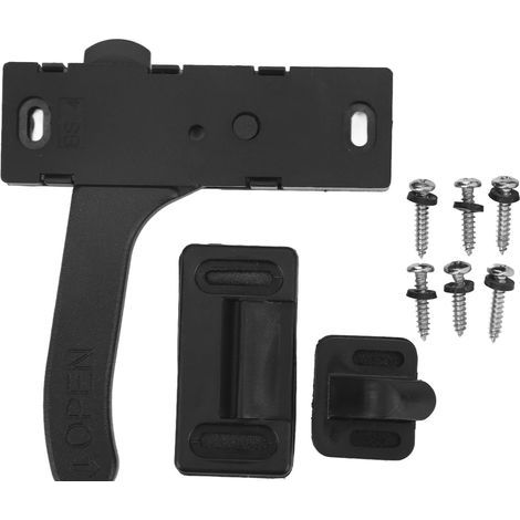 Loquet de porte d'écran, serrure d'écran facile à installer, résistance à l'usure en alliage de zinc pour remorque de camping-car. (1/5)