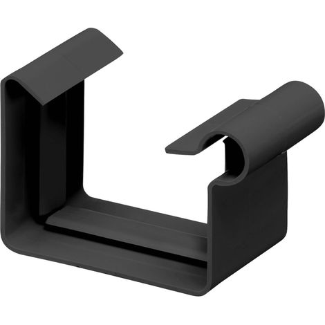 INEFA Rinnenverbinder Kastenrinne, PVC Verbinder für Dachrinne, Dachrinnenzubehör, Made in Germany - NW68 / 68mm Anthrazit (1/5)