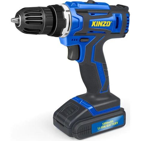 Kinzo Perceuse sans fil Bleu H22xl8xL24cm
