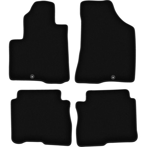 Schwarze Velours-Fußmatten für Hyundai SantaFe II SUV (2006-2012) (1/5)