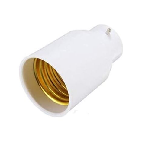 Generic Pack of 1 Light Bulb Holder, B22 to E27 Bayonet to Edison Screw Lamp Light Adaptor Converter - [Energy Class A] (1/5)