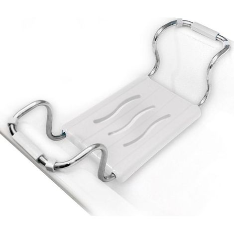 Siège de bain - Réglable - 36 x 26 cm - Blanc (1/5)