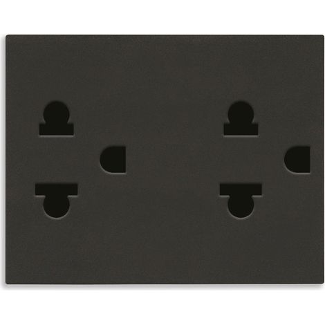 VIMAR - 30249.G Due prese SICURY 2P+T USA+EU nero