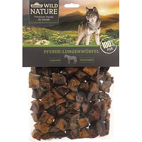 Dehner, Wild Nature, Snack per Cani, cubetti di polmone di Cavallo, 200 g (1/5)