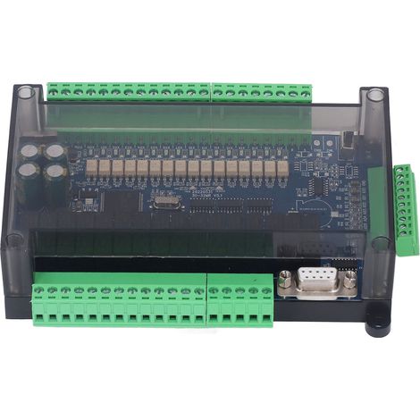 Carte de contrôle industriel 16 entrées 16 sorties 6 voies comptage haute vitesse support RS485 écran connexion automate 24VDC (1/5)
