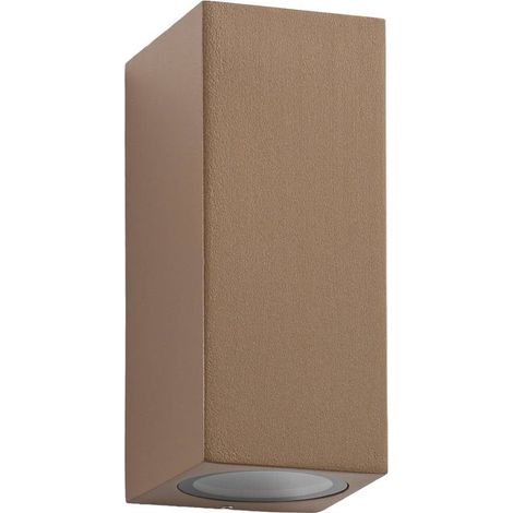 Lucande Lámpara de pared exterior 'Xava' en Marrón Aluminio (1/5)