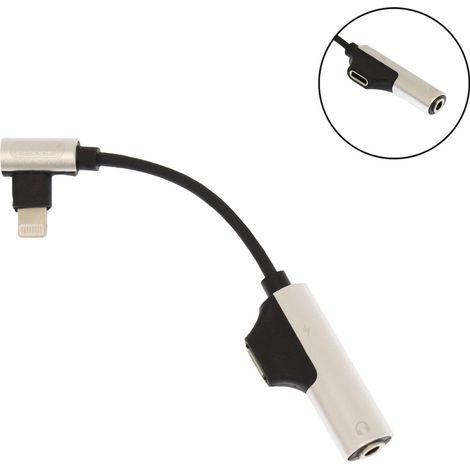 Trade Shop - Adaptador Smart Smart 3 En 1 Auriculares Auxiliares De Relámpago De Carga Rápida Q-a185 - (1/5)