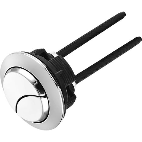 Bouton-poussoir des toilettes, argenté, 46 mm (1/5)