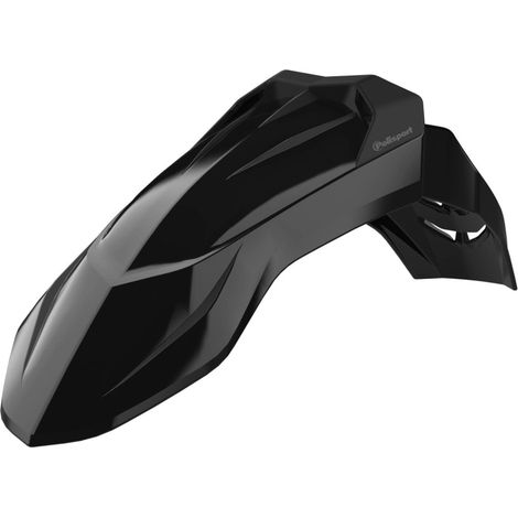 Guardabarros delantero universal Polisport Supermoto negro duradero