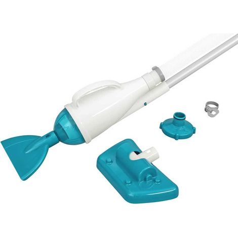 Aspirateur de piscine manuel 224 cm – Nettoyage fond de bassin extérieur (1/5)