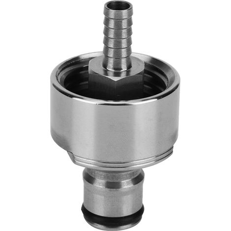 Bouchon de carbonatation en acier inoxydable avec verrouillage à bille et tuyau en silicone de 30 cm pour le brassage de bière maison (1/5)