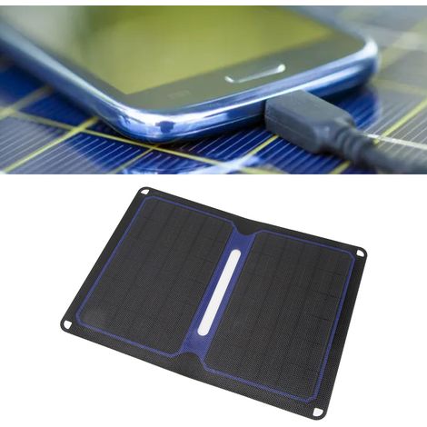 Sac de chargeur solaire pliable, batterie externe pour téléphone portable, chargeur solaire étanche (1/5)