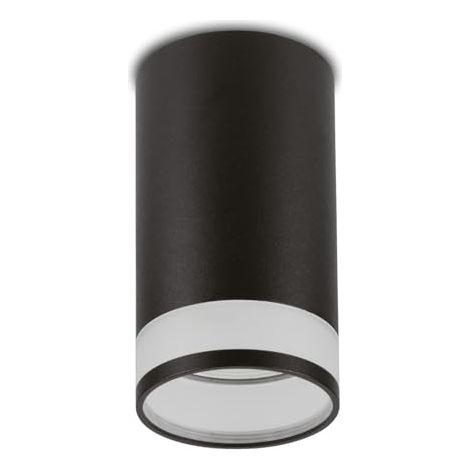 MACLEAN LUMINAIRE/TUBE APPARENT, SPOT, ROND, ALUMINIUM, GU10, 55X105MM, NOIR, MCE361 B
