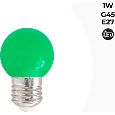 Ampoule LED E27 1W G45 Couleurs (1/5)