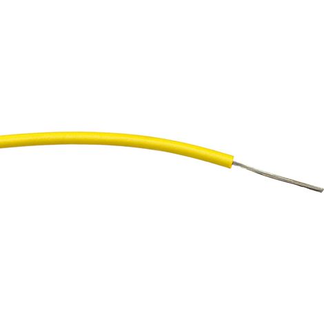 Fils de câblage RS PRO, 0,22mm², Jaune, 100m, 1 000 V c.a. ( Prix pour Bobine de 100 Mètres )