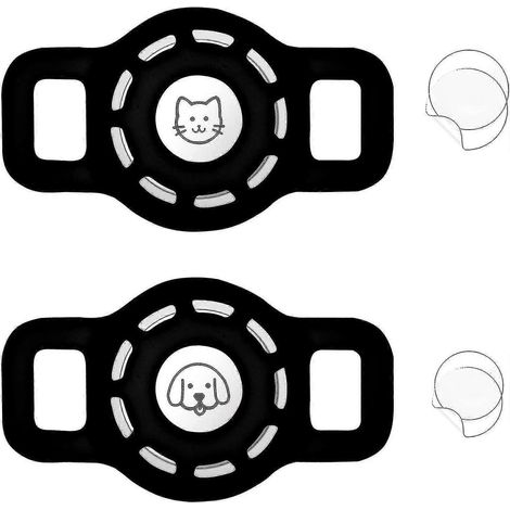 Support de collier Airtag pour chat compatible avec les colliers Airtag Apple (taille inférieure à 1,27 cm), support de collier Airtag pour chien, lot de deux supports de collier Airtag pour animaux d (1/4)