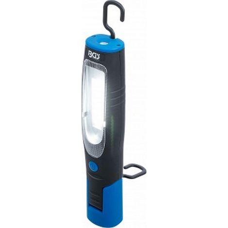 Lampe d'atelier bgs cob led 400 lumens rechargeable avec aimant et crochet (1/5)