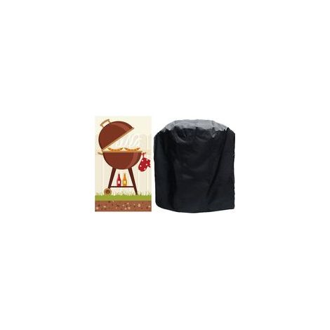 Housse Barbecue, 420D Oxford Bâche de Protection, Anti-Vent/Solei/l'eau, Exterieur Housse Barbecue Convient la Plupart des Grills (80 66 110cm)