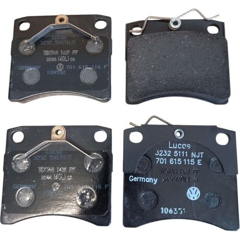 Pastiglie freno anteriori compatibile per transporter t4 multivan dal 1990-2004