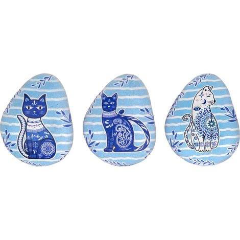 Katzen-Dekomagnete, 3er-Set, Kühlschrankmagnete, lustige Deko für Zuhause, originelles Geschenk für Katzenliebhaber