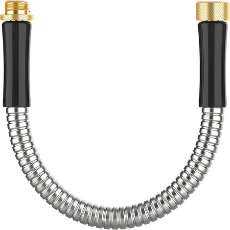 30 cm langer Edelstahl-Verlängerungsschlauch für Gartenschlauchaufroller (1/5)