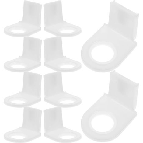 Ensemble de 10 supports autocollants pour flacons de gel douche, à utiliser dans la salle de bain. (1/5)