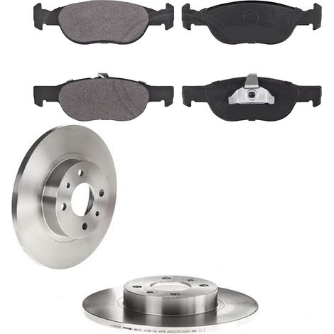 KIT FRENI ANTERIORI compatibile con FIAT BRAVA, BRAVO I (182) - DISCHI + PASTIGLIE OEM: FDB1040B, FDB1040 / DDF141 , DDF141C /SOSTITUZIONE DIRETTA/BASSA POLVERE/SILENZIOSO (1/5)