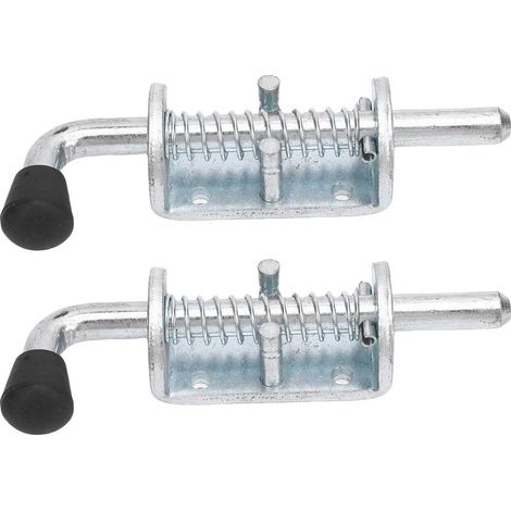 2PCS - Gâche à Ressort pour Remorque, Garage et Portail - 6 Pouces / 15.24 cm, Diamètre 1/2 Pouce - Métal Galvanisé - Charge Haute (1/5)