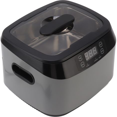 Nettoyeur à ultrasons 70 W pour bijoux, capacité 1200 ml, affichage numérique, minuterie, nettoyage de lunettes, prise UE 220 V (1/5)