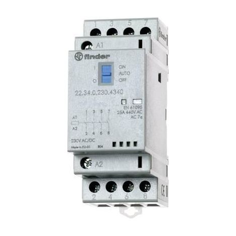Finder 22.34.0.048.4720 Contattore 25 A 48 V AC/DC