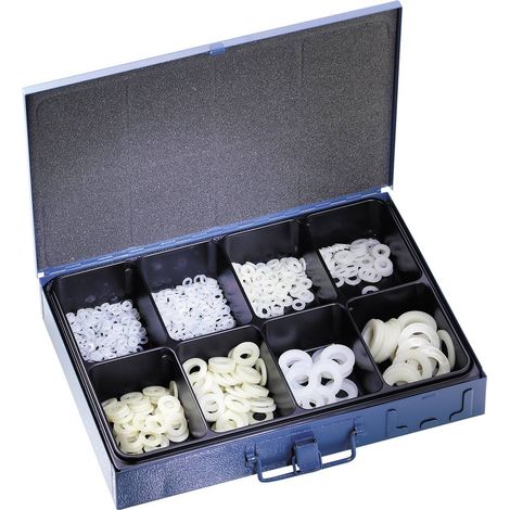 Assortiment de 700 rondelles plates en polyamide DIN 125