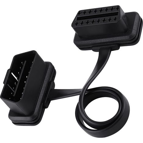 Câble de rallonge OBD2 16 broches mâle/femelle pour diagnostic automobile - 30 cm (1/5)