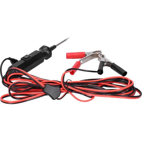Testeur de circuit électrique automobile DY18 12/24 V CC 10 A avec protection contre les surcharges, sonde d'alimentation et câble de 4 m (1/5)